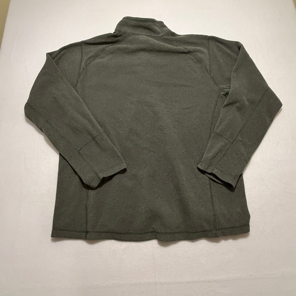 The North Face Mens XL Fleece 1/4 Zip Pullover Gray Chest Pocket - Picture 3 of 10